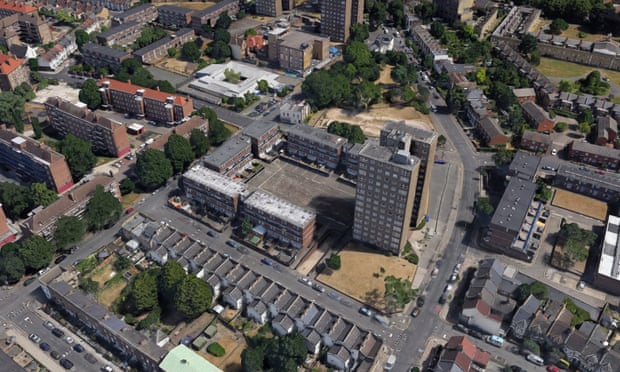 Aerial view of Peckham