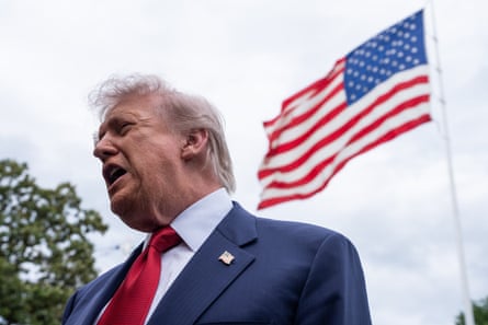 Photo by Aaron Schwartz - Pool via CNP/Shutterstock (16866966o) United States President Donald J Trump gives remarks to the media as he departs the White House in Washington, DC, USA,. President Trump Departs White House for Sterling, VA, Washington, District of Columbia, USA - 08 May 2026