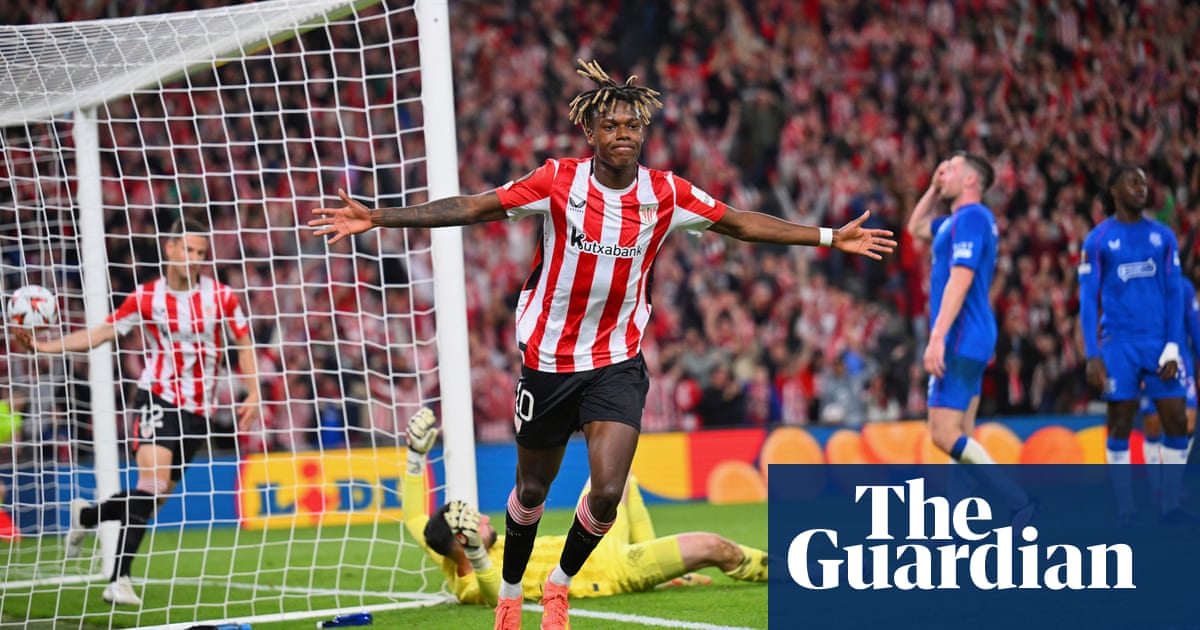 Nico Williams sends Rangers crashing out as Athletic stay on course for Bilbao