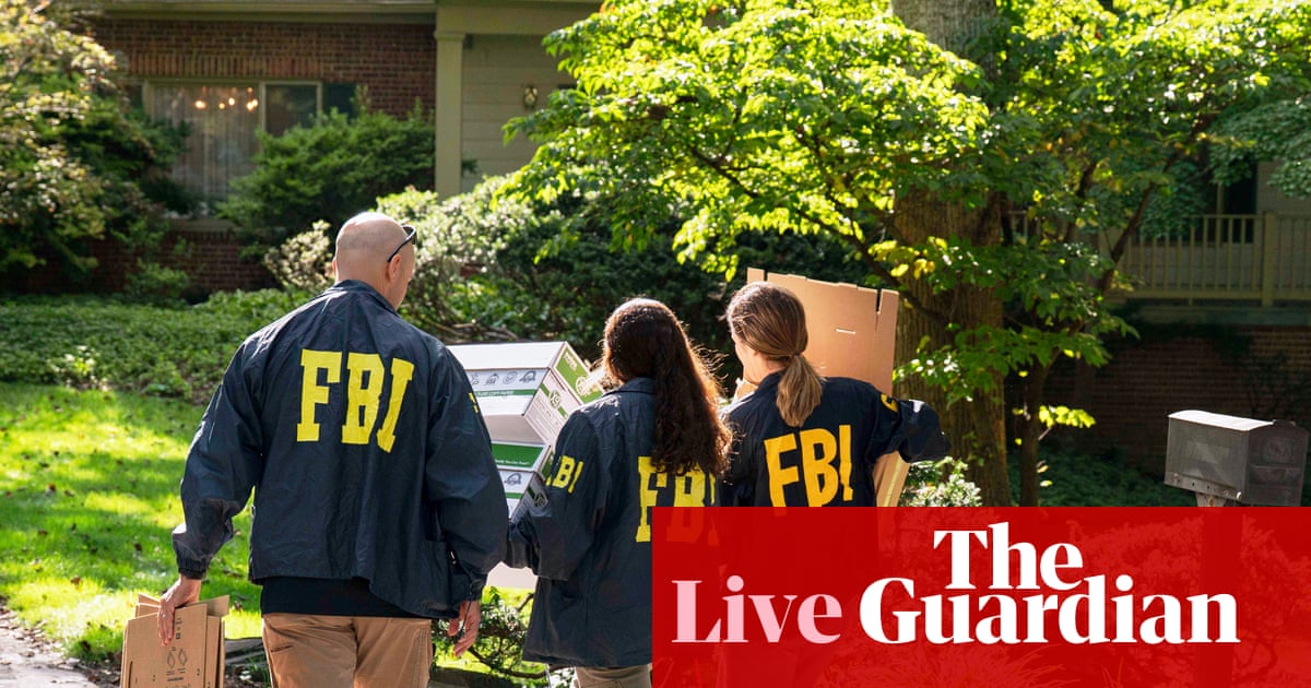 Trump says he wasn’t briefed on FBI raid of John Bolton’s home – live ...