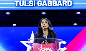 Tulsi Gabbard speaks at the Conservative Political Action Conference (CPAC) in National Harbor, Maryland, in February 2024.