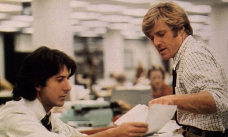 Dustin Hoffman and Robert Redford in the 1976 film adaptation of All the President’s Men.