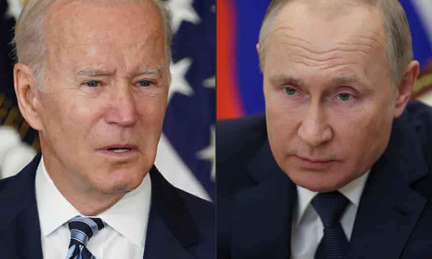 The US president, Joe Biden, and his Russian counterpart, Vladimir Putin