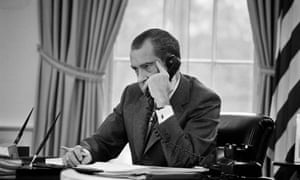President Trump recently told reporters he was different from Nixon because Nixon left. âI donât leave,â Trump said. âBig difference. I donât leave.â