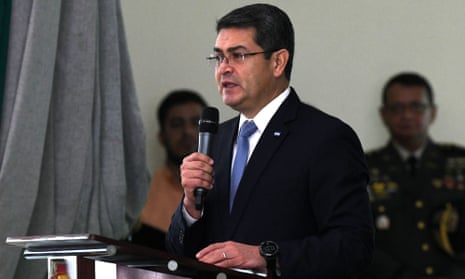 Juan Orlando Hernández in Tegucigalpa, Honduras Thursday.