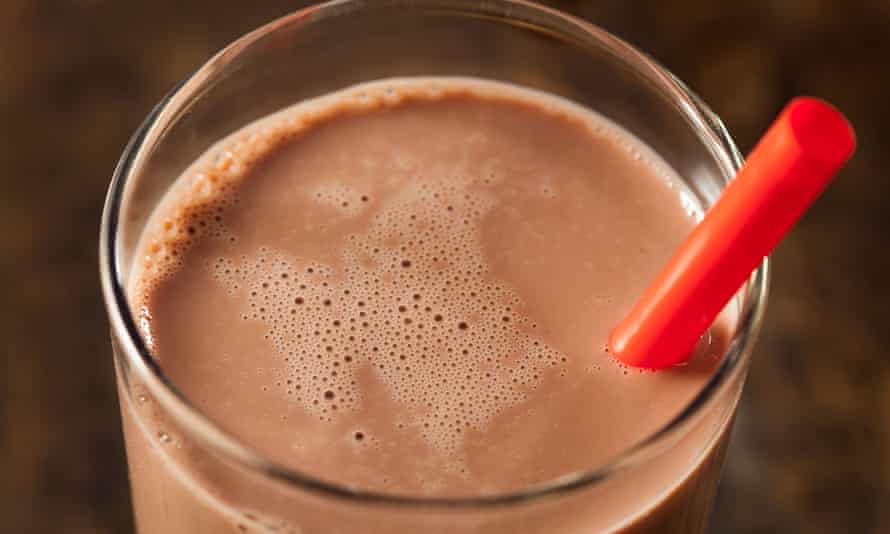 Un milkshake au chocolat