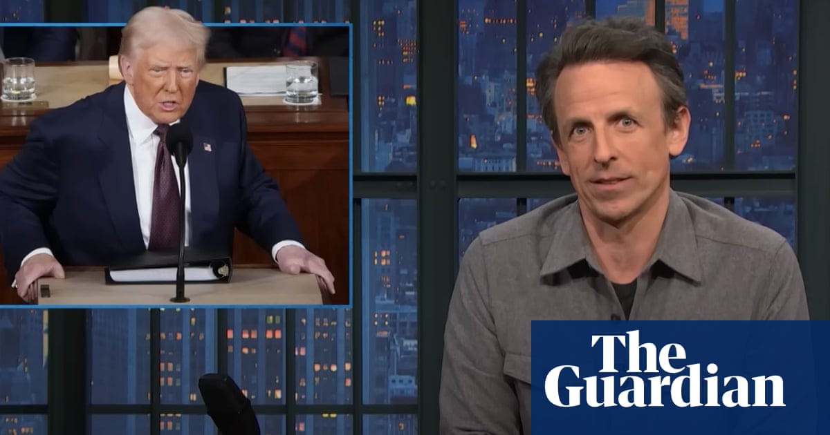 Seth Meyers sobre discurso de Trump ante el Congreso: ‘Interminable y angustiante’ | Resumen de la televisión nocturna Seth Meyers sobre discurso de Trump ante el Congreso: ‘Interminable y angustiante’ | Resumen de la televisión nocturna