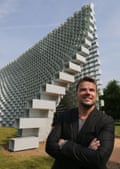 ‘King of the one-liner’ … architect Bjarke Ingels in Kensington Gardens at the Serpentine pavilion unveiling.