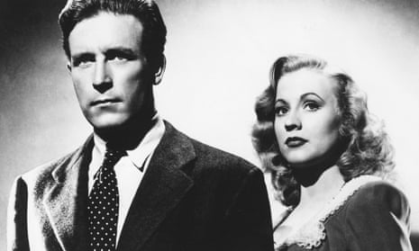 Anne Jeffreys with Lawrence Tierney in Dillinger, 1945.