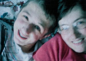 Michael Sandford with his mother Lynne
