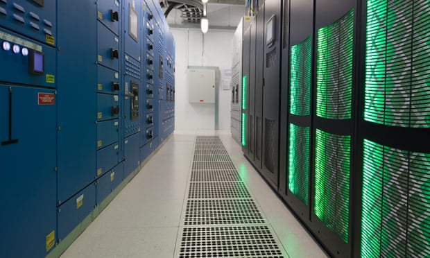Servers inside Digital Realty's Dublin data centre