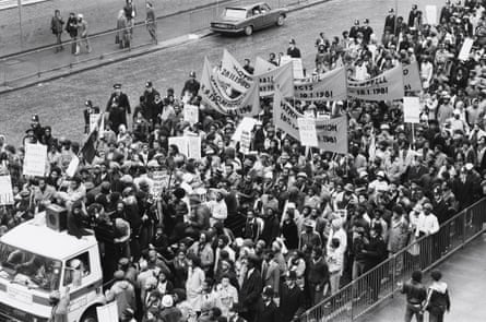 The National Black People’s Day of Action near Hyde Park on 2 March 1981.