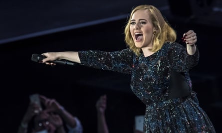 Adele, the headline act on Saturday, performs at the Arena Di Verona, Italy