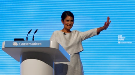 'The party of law and order': Priti Patel addresses the Conservative party conference – video