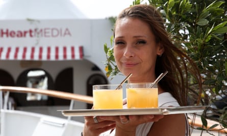 Drinks being served at the Cannes Lions festival.