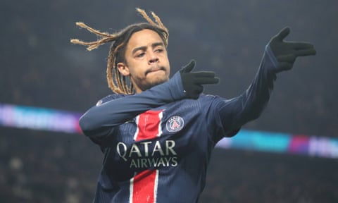 Bradley Barcola was on the scoresheet for PSG as they beat Lille 4-1.