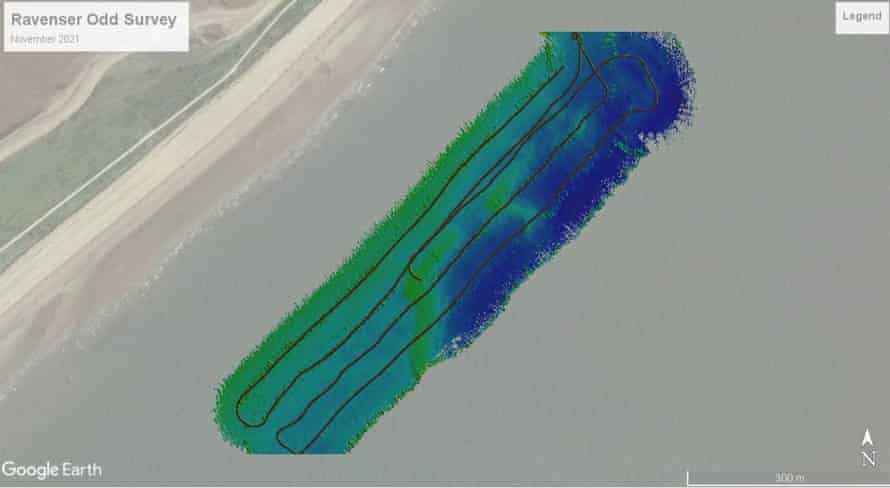 The Ravenser Odd survey from November 2021 searched an area off Spurn Point.