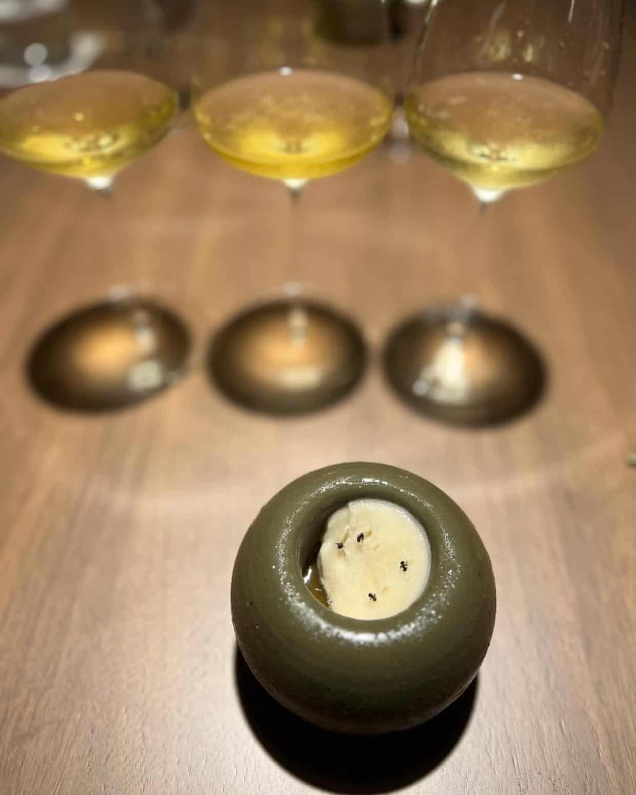 The ant-topped dessert