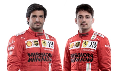 Carlos Sainz (left) and Charles Leclerc will be hoping to improve on Ferrari’s sixth-place finish last season.