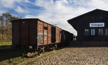 Original cattle trucks at Radegast station used to deport prisoners to extermination camps: Lodz, Poland.