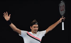 Australian Open 2018 Roger Federer Too Strong For Richard Gasquet As It Happened Sport The Guardian