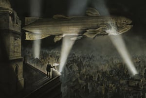 Illustration from Black Dog – the Dreams of Paul Nash by Dave McKean. Black Dog explores the work of Paul Nash, one of the most important British artists of the twentieth century, whose First World War experiences inspired him to create paintings of disturbing, lasting power.