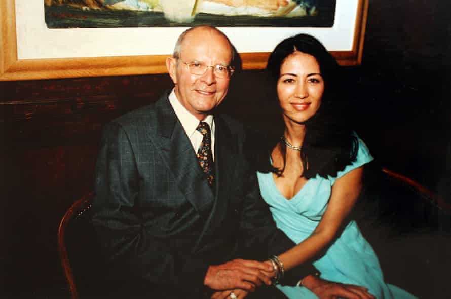 Wilbur Smith and his wife Mokhiniso.