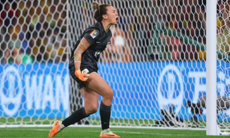 Mackenzie Arnold’s penalty shootout heroics helped the Matildas to their first World Cup semi-final, to be played against England on Wednesday.