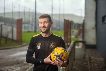 Shane McLoughlin. prepares for a training session at the University of South Wales Sport Park.
