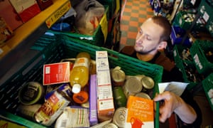 The Trussell Trust foodbank in Blawarthill Parish Church, Glasgow.