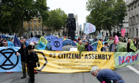 An Extinction Rebellion protest in London