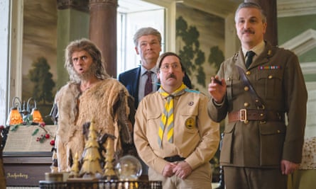 Larry Rickard as Robin, Simon Farnaby as Julian, Jim Howick as Pat and Ben Willbond as The Captain in Ghosts Christmas Special.