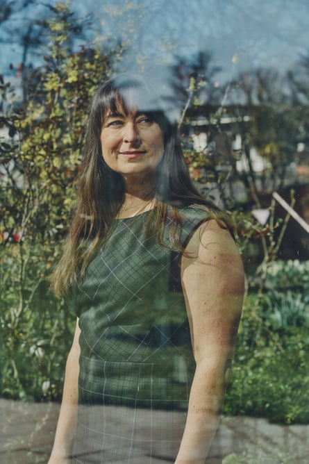 Woman through window