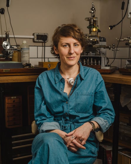 Author and horologist Rebecca Struthers in her Birmingham workshop