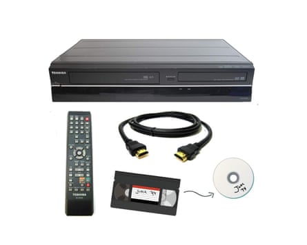 A photo of Toshiba VHS-to-DVD Recorder