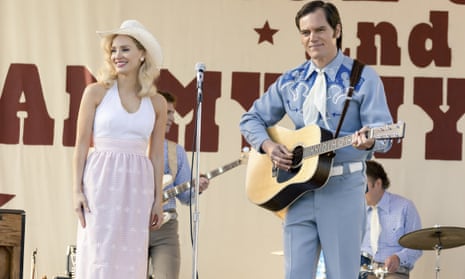 Fantastic … Jessica Chastain as Tammy Wynette and Michael Shannon as George Jones in George & Tammy.