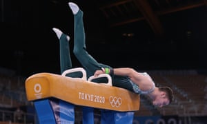 Rhys McClenaghan’s routine goes wrong.