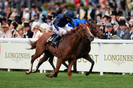 Southern Hills ridden by jockey Ryan Moore on his way to winning the Windsor Castle Stakes.