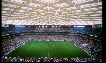 Germany and England met at the Silverdome in a World Cup warm-up in 1993