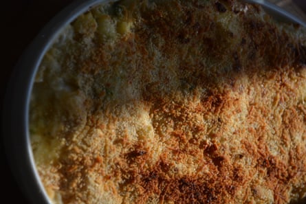 Cauliflower and potato bake – sort of an Italian cauliflower cheese.