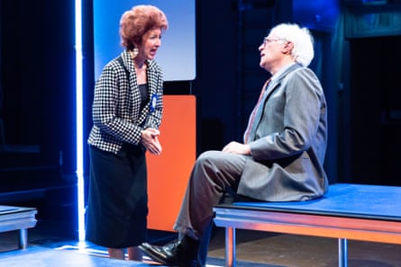 Jessica Martin as Shirley Porter and Jack Klaff in Shirleymander at the Playground, London.