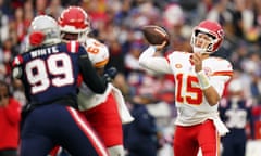 Patrick Mahomes passed for 305 yards and two scores to help Kansas City beat the New England Patriots 27-17 on Sunday.