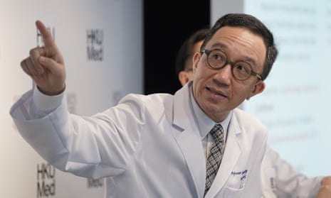 Professor Gabriel Leung, Founding Director of the WHO Collaborating Centre for Infectious Disease Epidemiology and Control, speaks during a news conference on the Wuhan coronavirus outbreak in January.