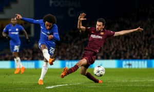 Willian curlsin the opener.