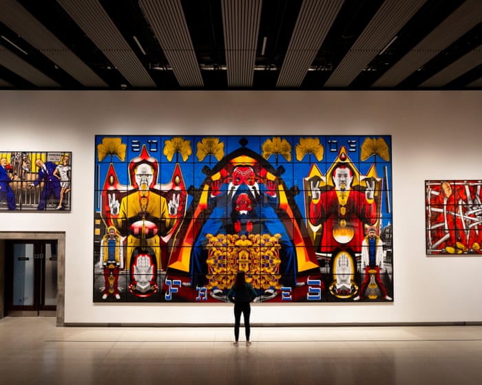 Gilbert & George review – a pulsating panorama of sex, violence and glorious urban grime