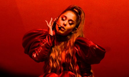 Ariana Grande performs at Lollapalooza in Chicago in 2019.