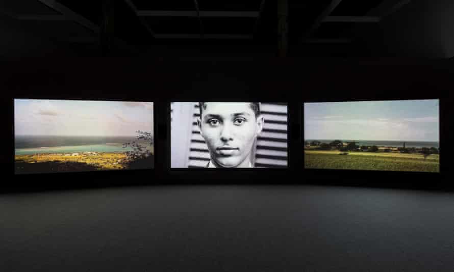 Akomfrah’s installation The Unfinished Conversation.