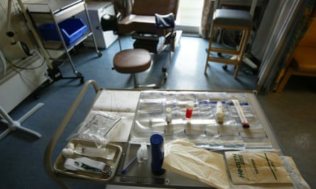 The medical examination room at The Haven, Camberwell, London. The Haven examines and counsels victims of sexual assault.