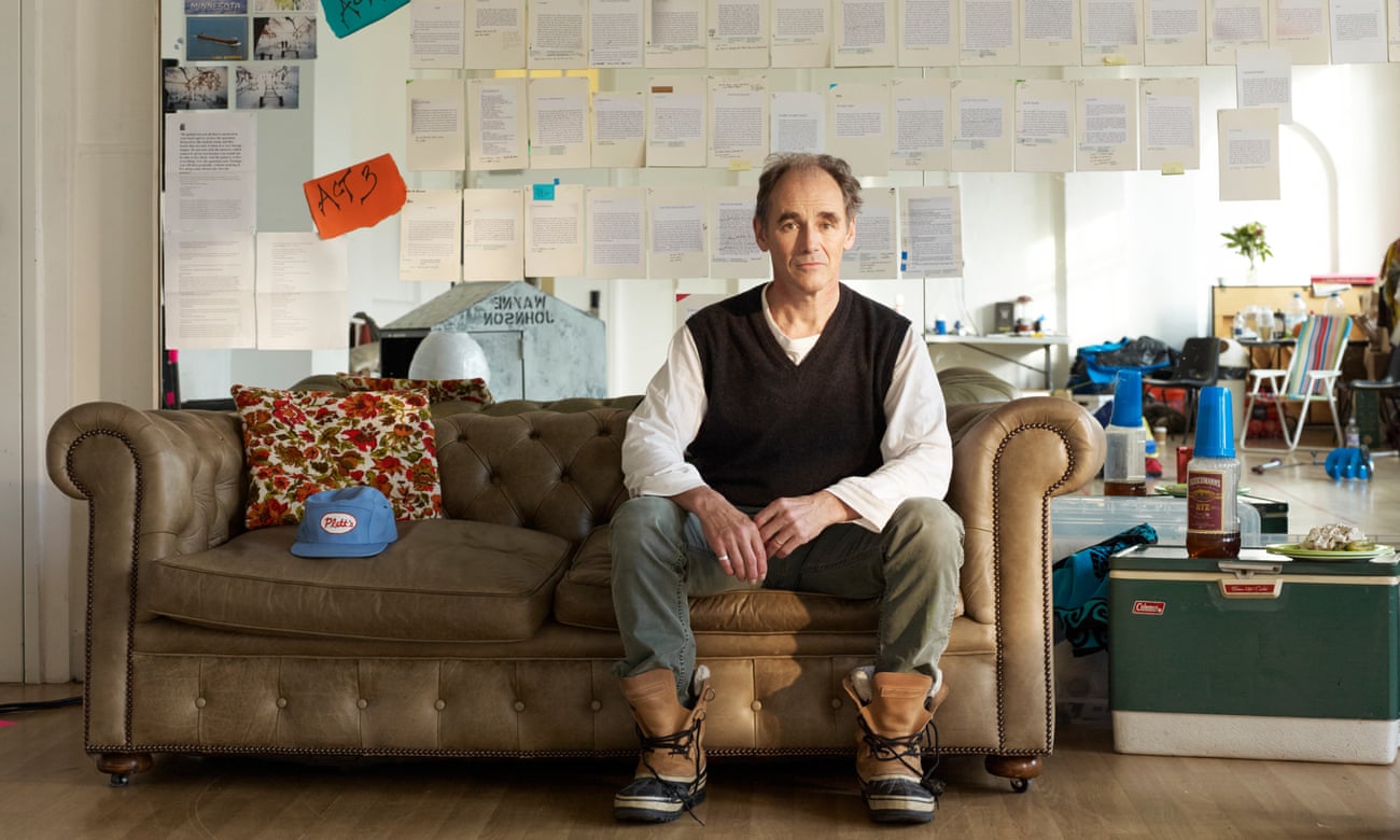 Mark Rylance at the Jerwood Space, London, preparing for his role in Nice Fish at the Harold Pinter theatre.
