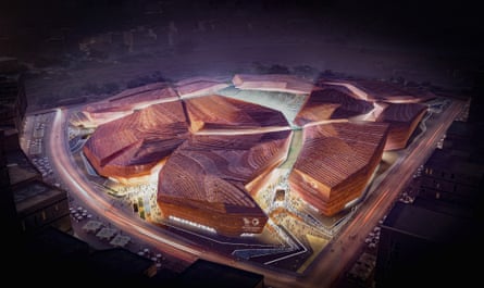 The design of Murabba Stadium in Riyadh.